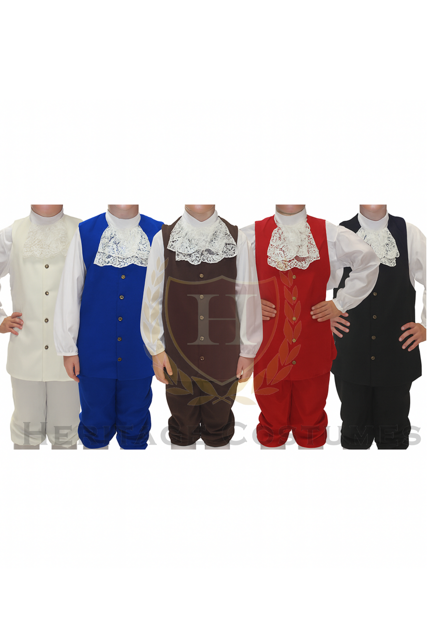 Colonial Children's Vest and Jabot Set