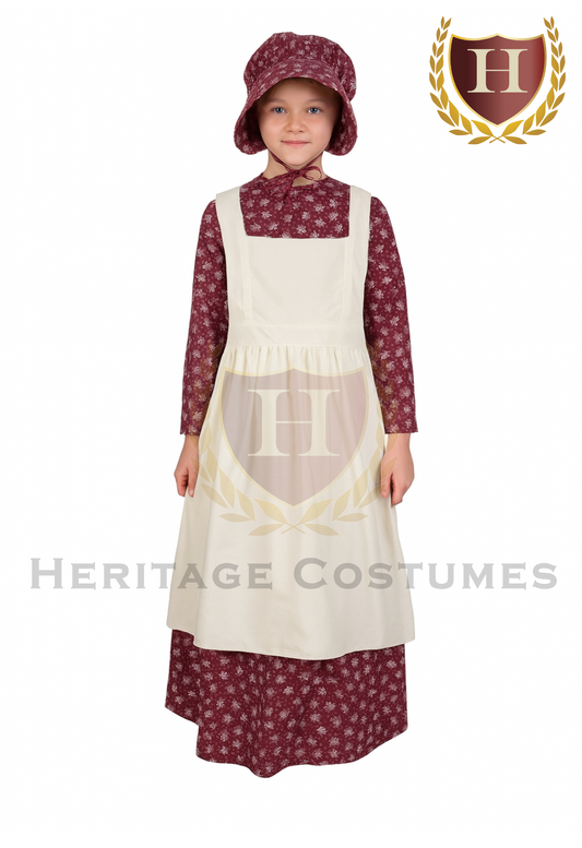 American Frontier, Pioneer Girl, Civil War Quality Children's Dress