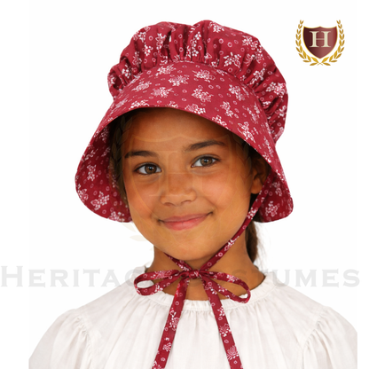 Old West Pioneer Bonnet, Prairie Girl Sun Hat