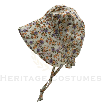 Old West Pioneer Bonnet Prairie Girl Sun Hat