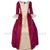 Women's  Velvet and Satin Jacquard Colonial Dress