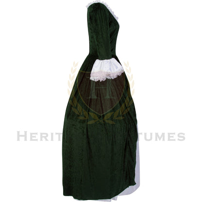 Women's  Velvet and Satin Jacquard Colonial Dress