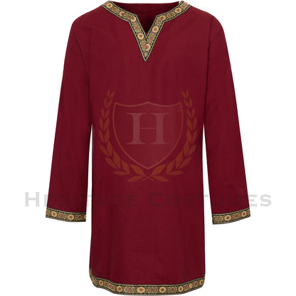 Medieval Celtic Viking Tunic Full Sleeves Renaissance Shirt SCA Larp