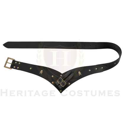 Pirate Leather Belt with Sword Holder
