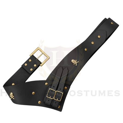 Pirate Leather Belt with Sword Holder