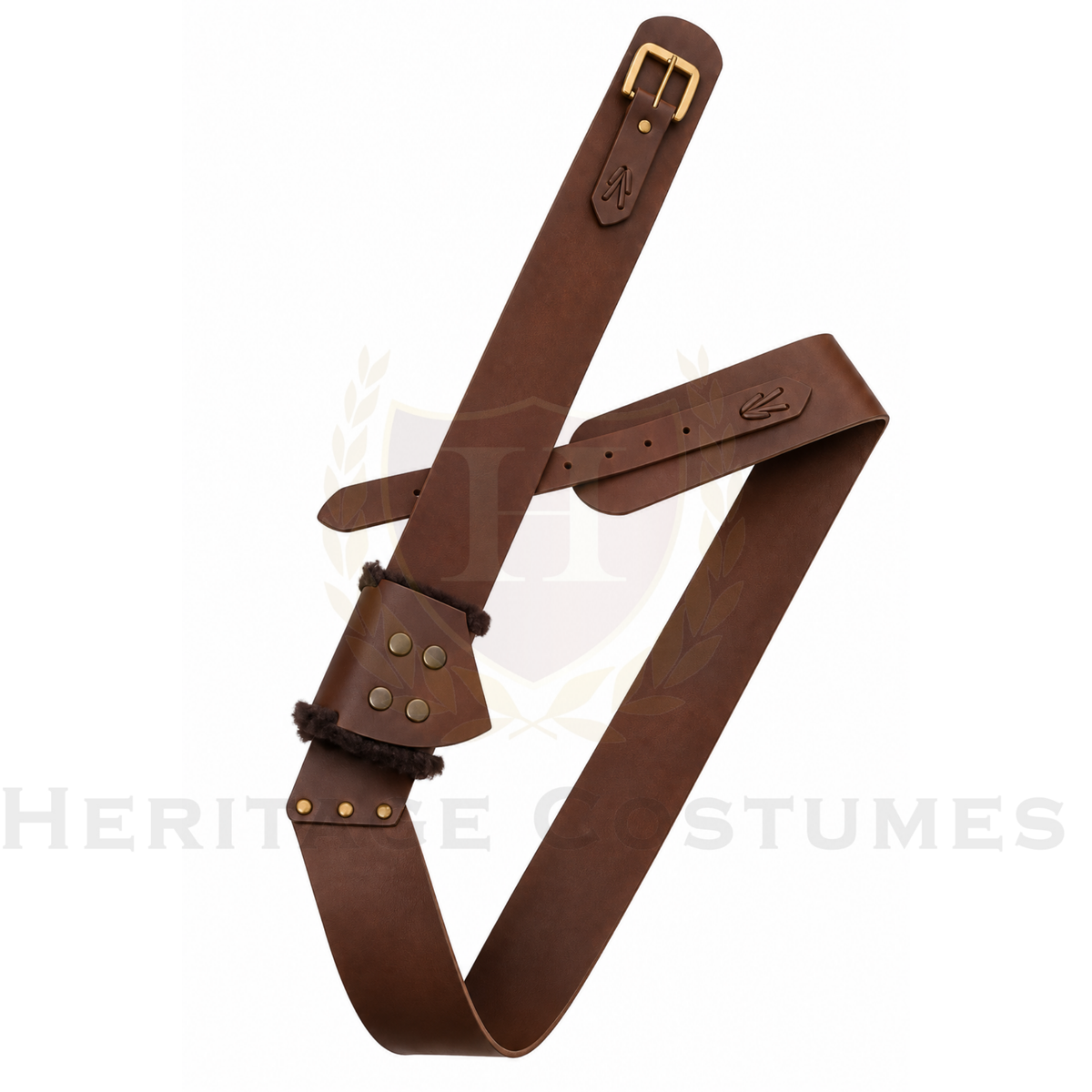 Pirate Leather Baldric Belt