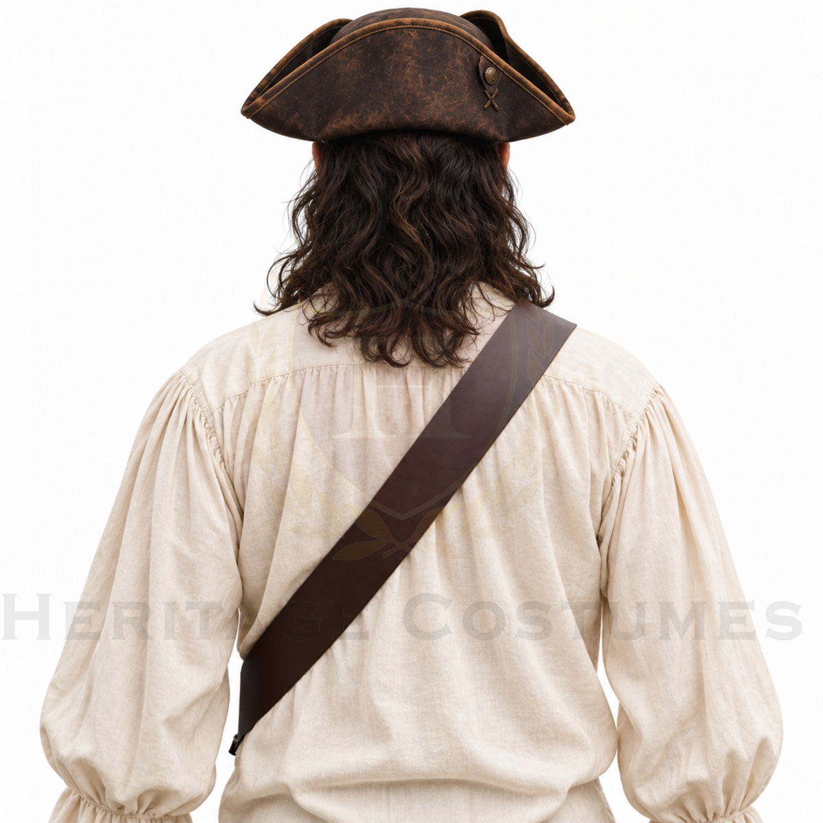 Pirate Leather Baldric Belt