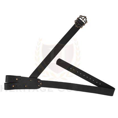 Pirate Leather Baldric Sword Belt