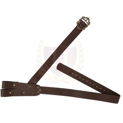 Pirate Leather Baldric Sword Belt