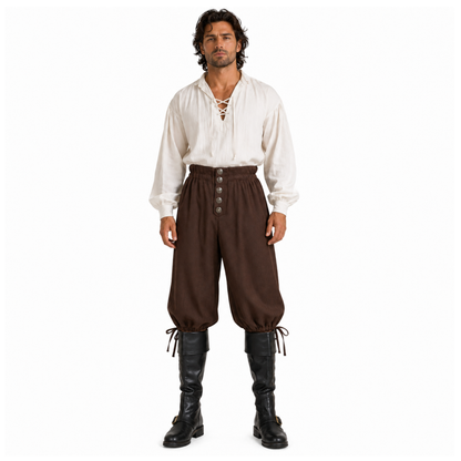 Pirate Wide Leg Breeches, Buccaneer Trousers, Swashbuckler Pants