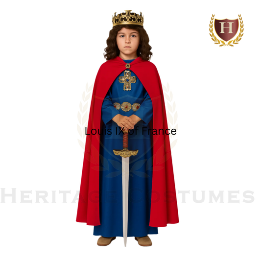 King Louis IX Children’s Medieval Royal Costume