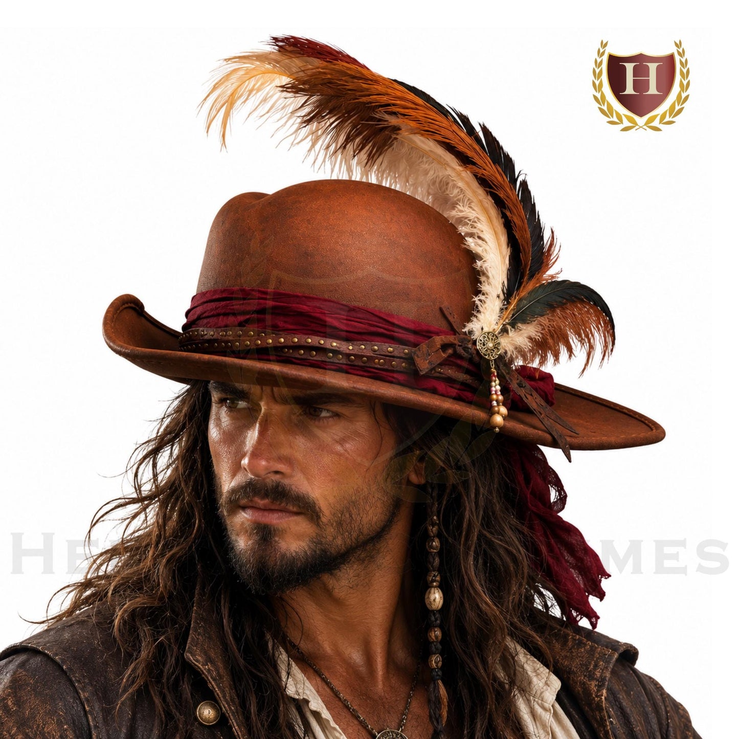 Salty Sea Captain Pirate Hat | Renaissance Festival Hat