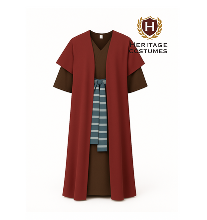 Adult Moses Biblical Robe Set – Authentic Bible Costume for Nativity and Reenactments