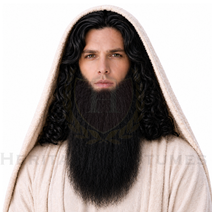 Deluxe Biblical Robe Costume Set – Jesus, Shepherd, Moses Outfit for Nativity, Passion Plays & Church Performances