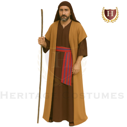 Adult Shepherd Robe Nativity Costume for Christmas Pageants