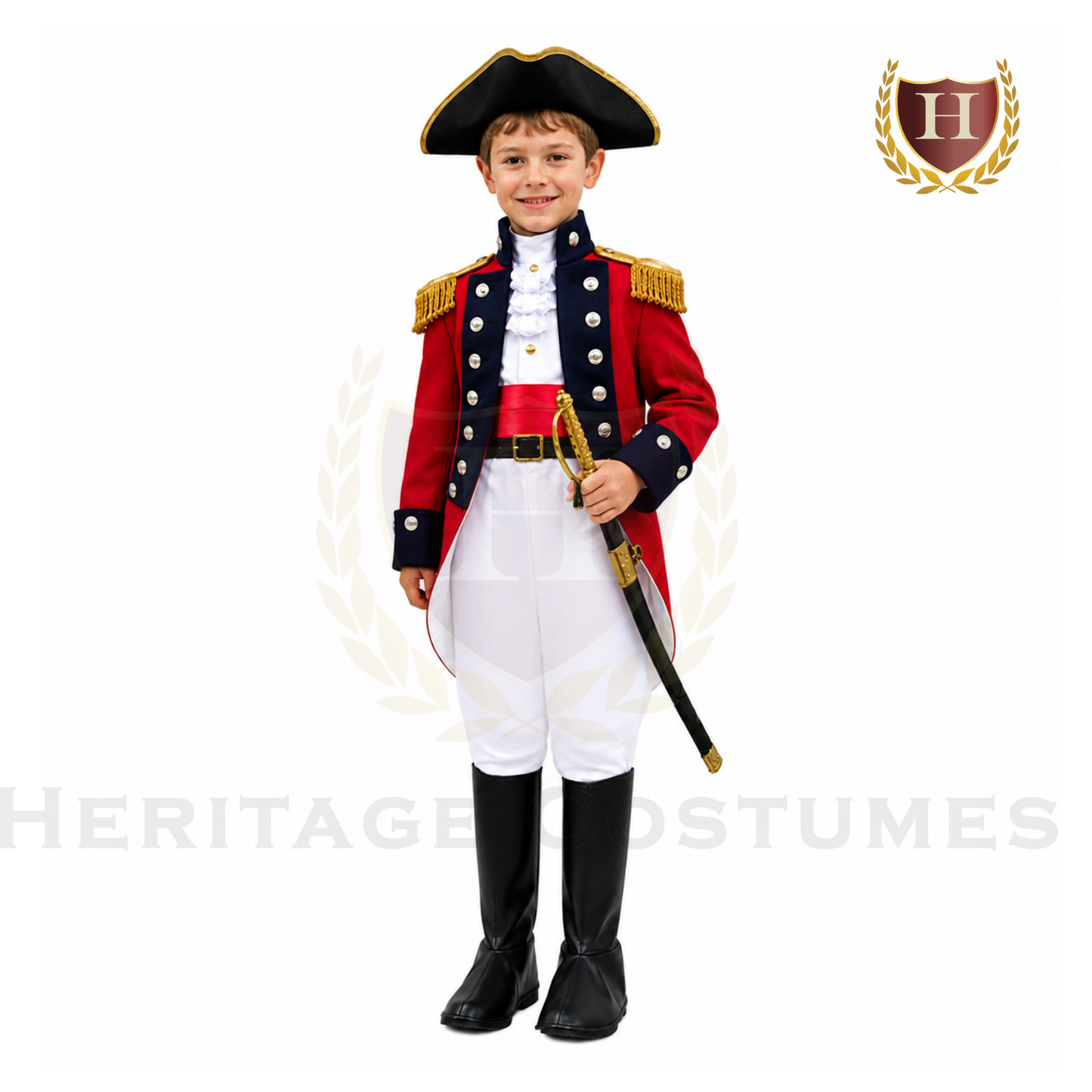 Sir Henry Clinton Children’s British Redcoat Officer Costume