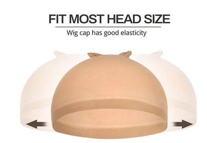 Stretch wig cap – Lightweight, breathable cap designed to secure hair under wigs for a comfortable and natural fit in historical and costume wear.