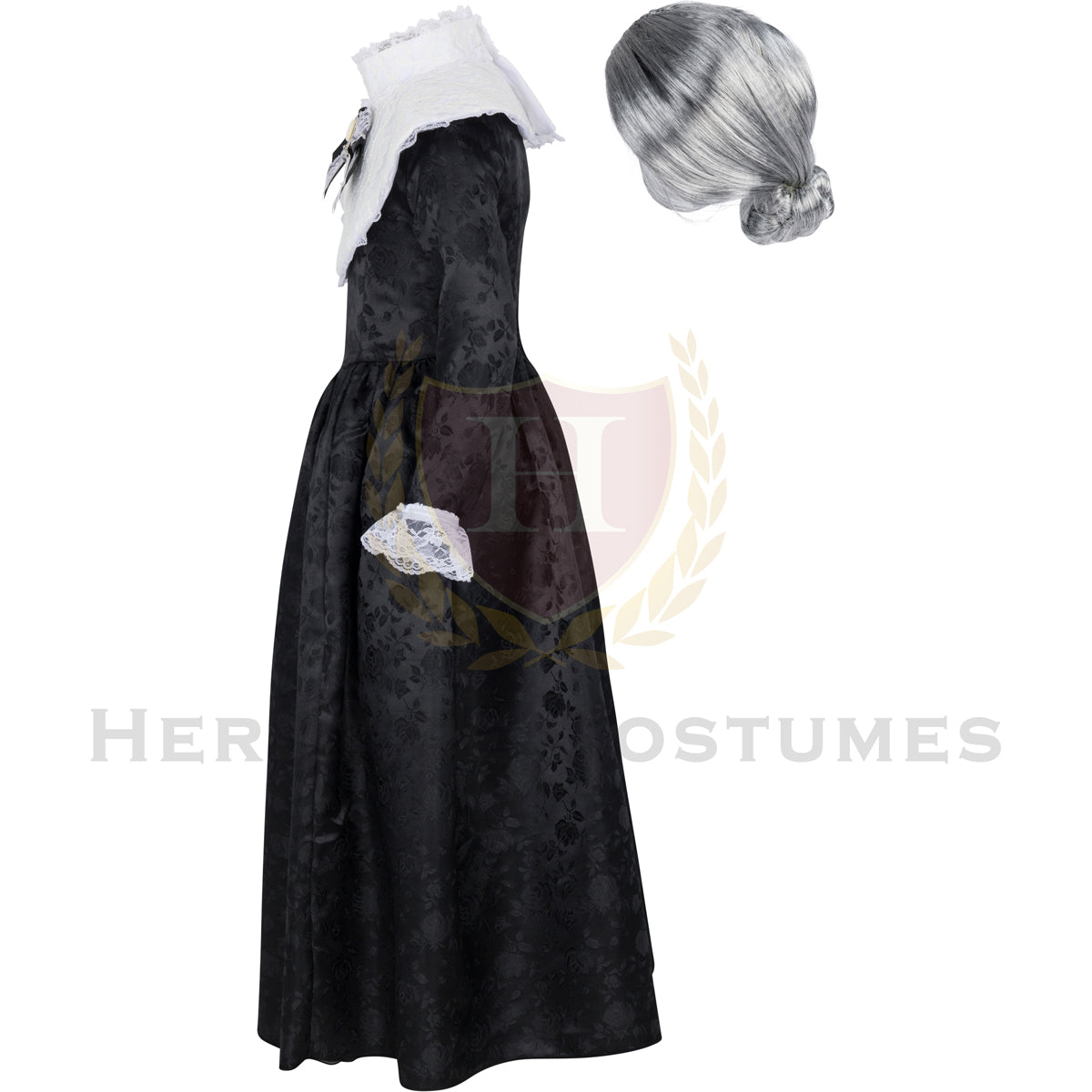 Side view of Susan B. Anthony Historical Costume – Authentic Women's Suffrage Outfit for Reenactments, School Projects, and Educational Events.