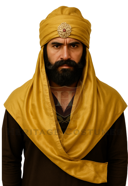 Three Kings Magi Turban – Nativity Play Costume Headpiece, Adjustable Regal Headwear for Wise Men