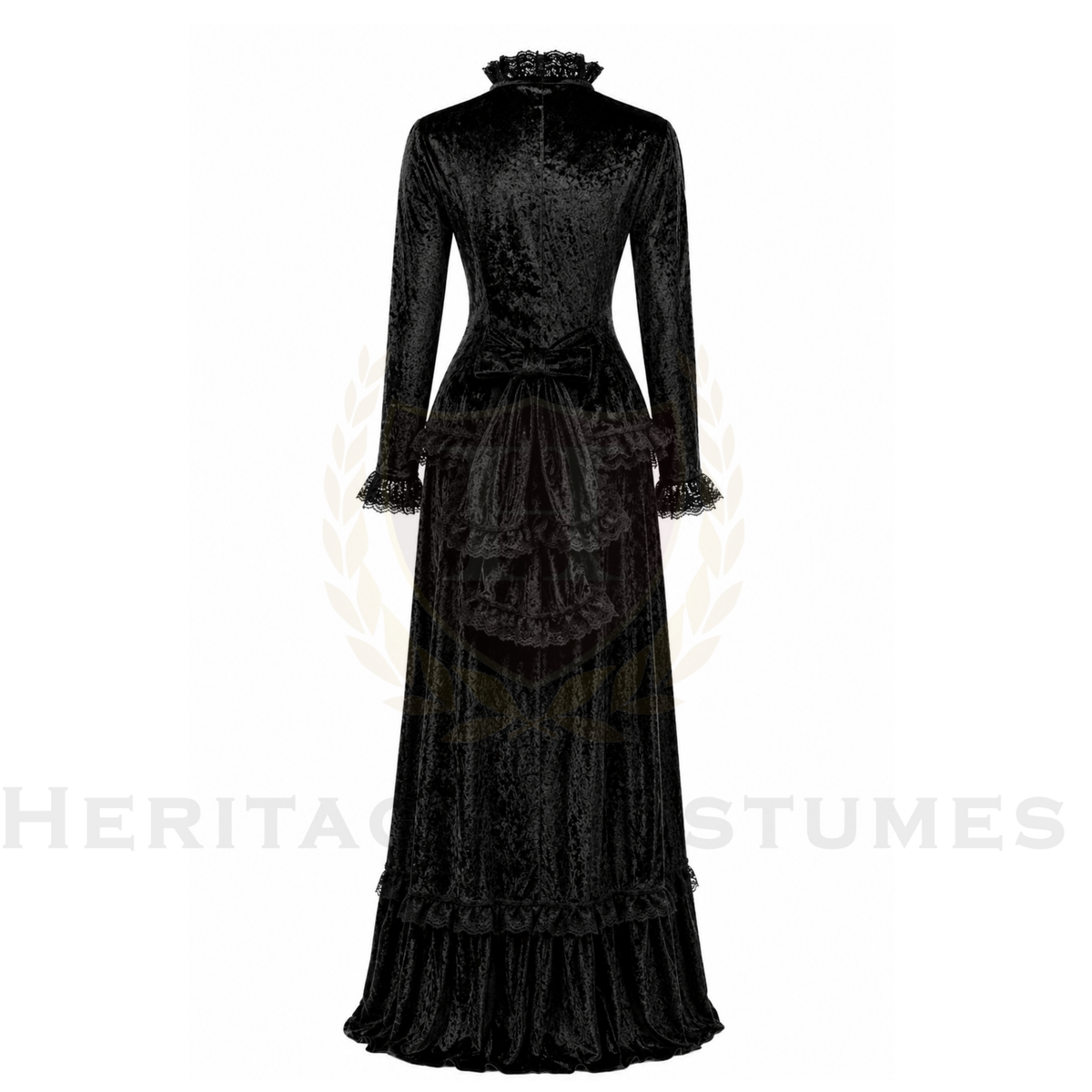 Victorian Era Women's Velvet Dress