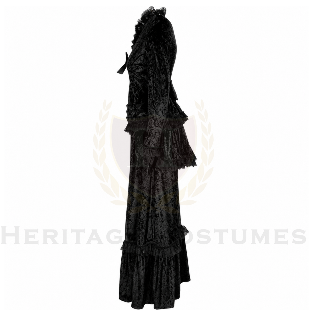 Victorian Era Women's Velvet Dress