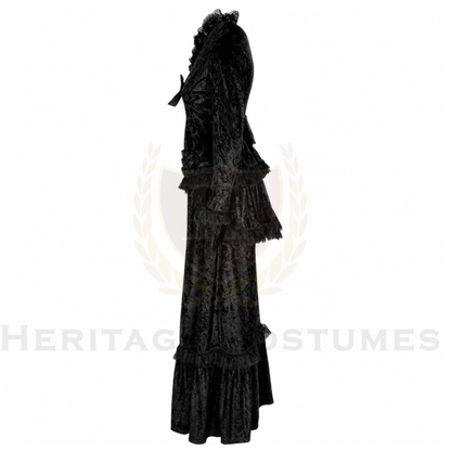 Victorian Era Women's Velvet Dress