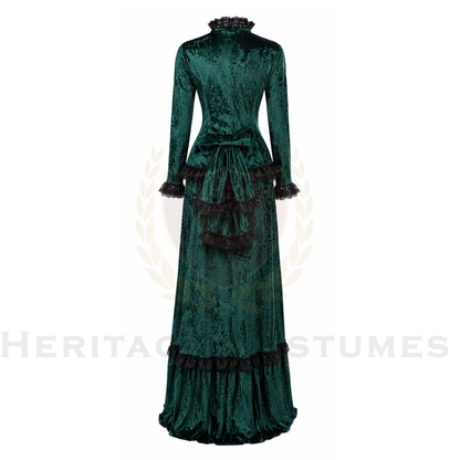 Victorian Era Women's Velvet Dress