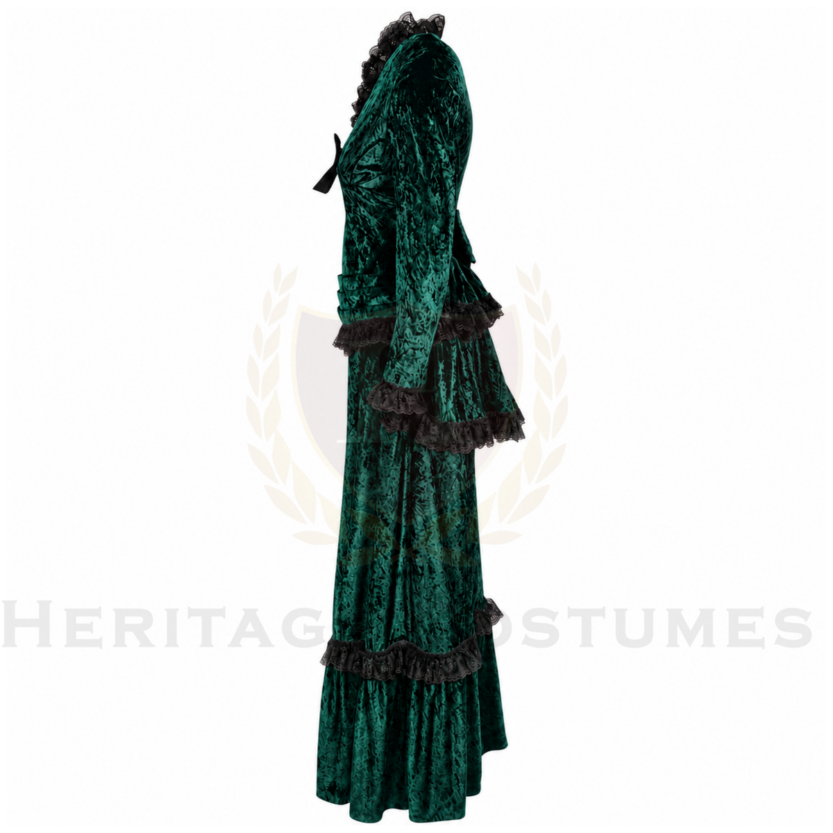 Victorian Era Women's Velvet Dress