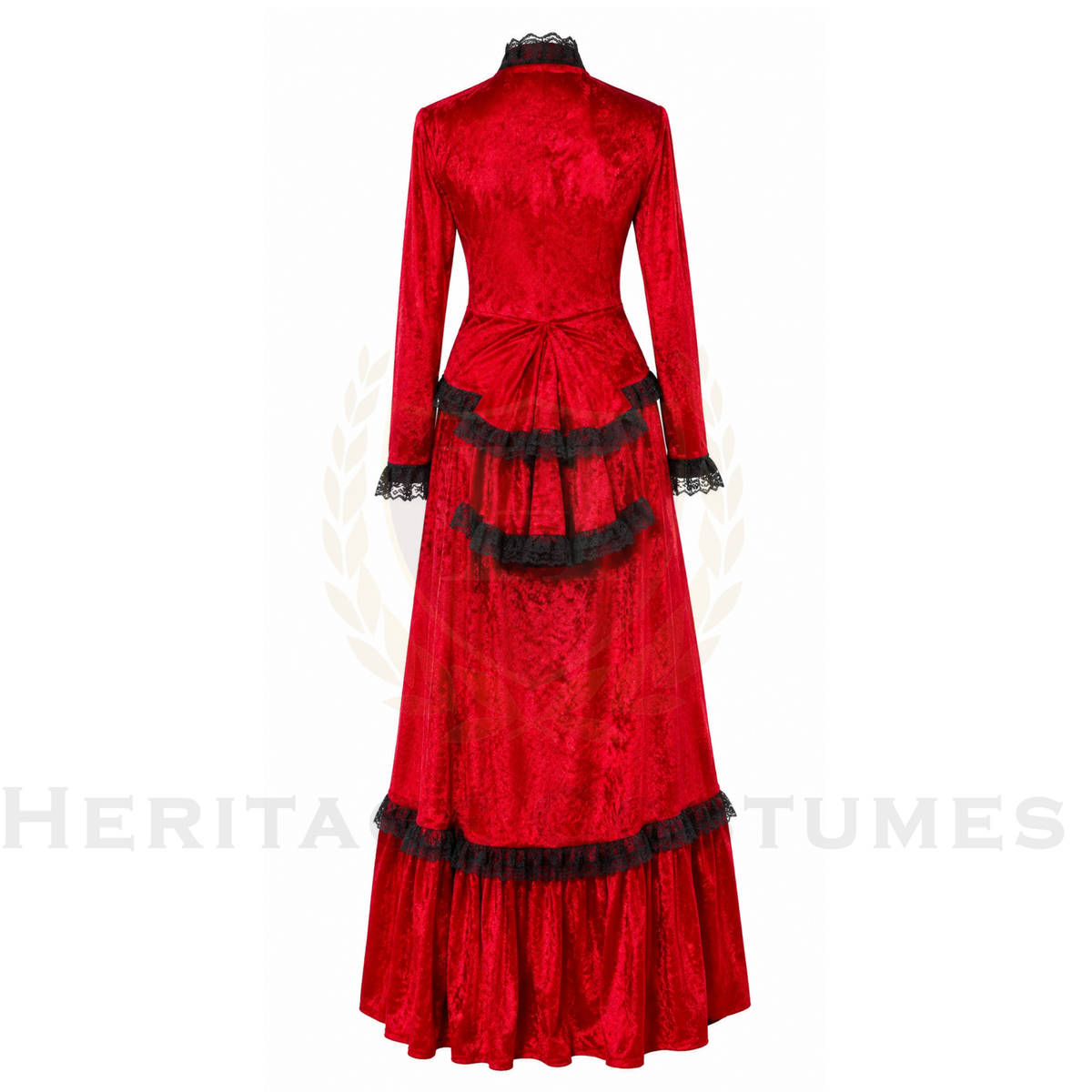 Victorian Era Women's Velvet Dress