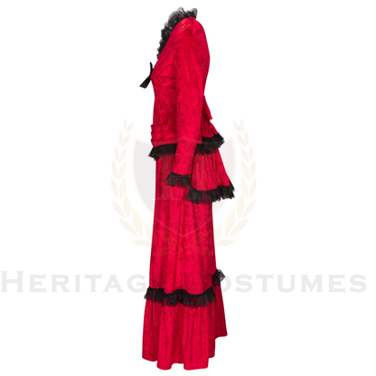 Victorian Era Women's Velvet Dress
