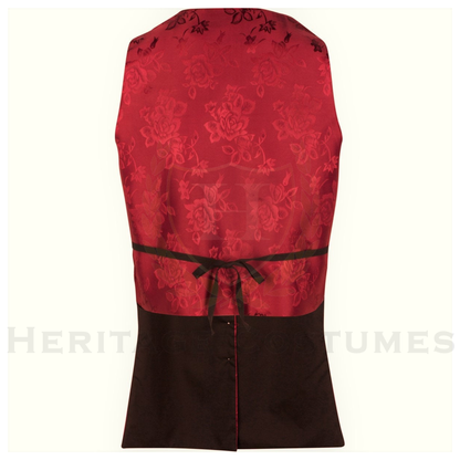 Women’s Colonial Brocade Waistcoat Pirate Vest