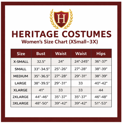 Women’s Colonial Costume Dress 18th Century Revolutionary War Gown