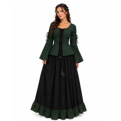 Women's Ruffled Hem Renaissance Skirt