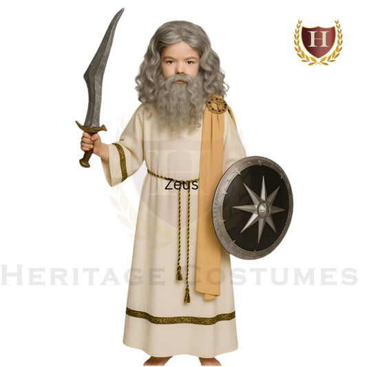 Zeus or Jupiter Costume for Kids – Greek & Roman Mythology Outfit