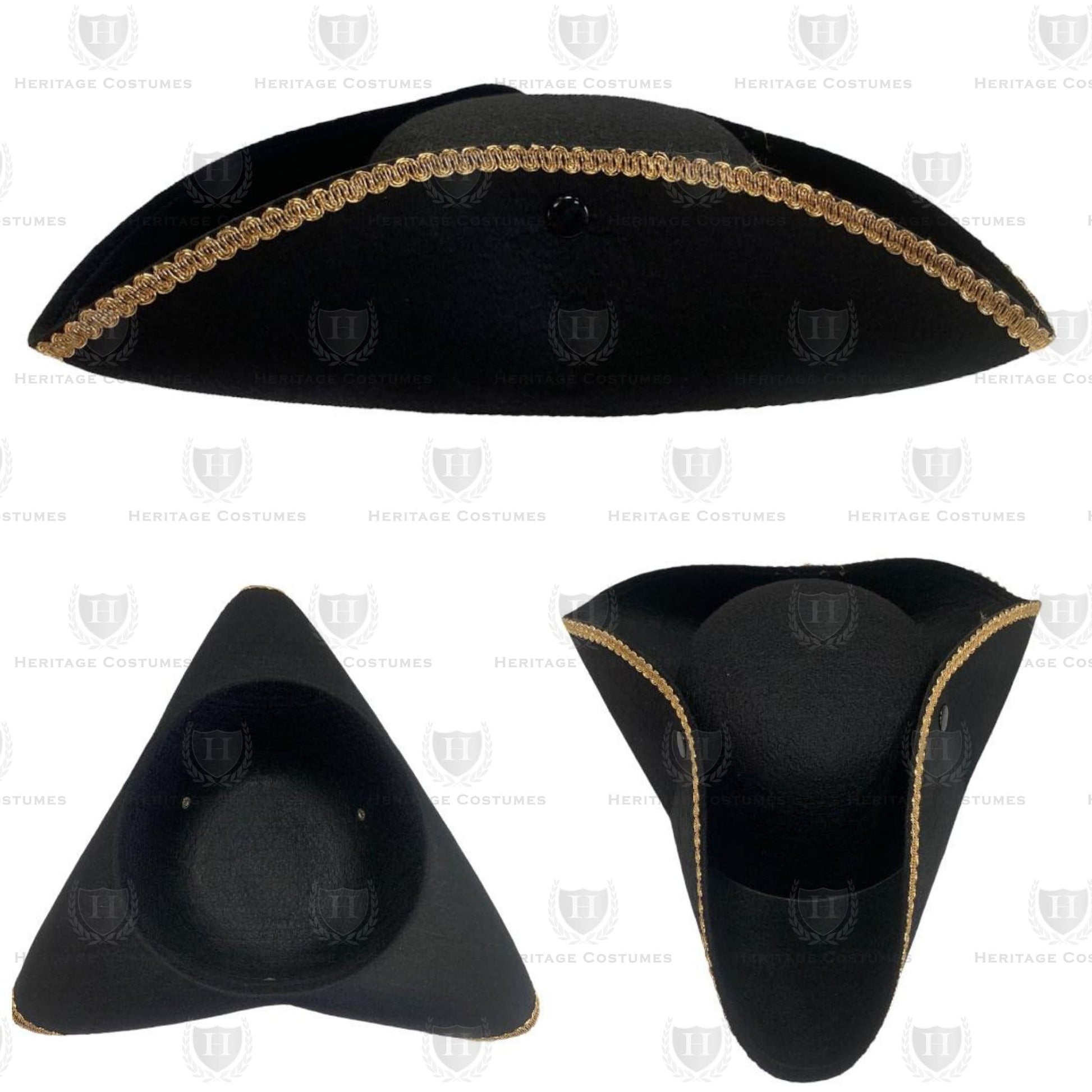 Colonial Tri Corner Hat, Tricorn Hat