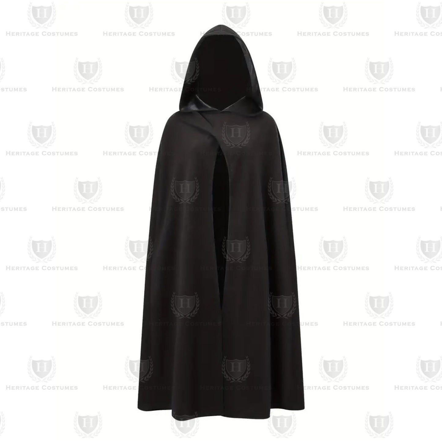 Hooded Medieval Cloak, Renaissance SCA LARP Cloak, Wizard Robe