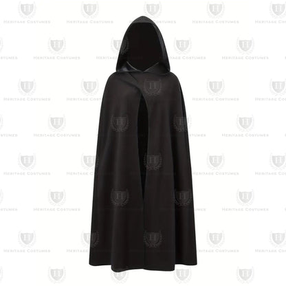 Hooded Medieval Cloak, Renaissance SCA LARP Cloak, Wizard Robe