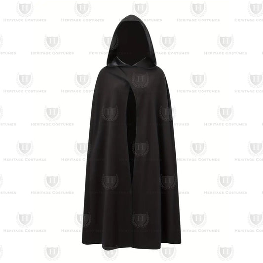 Hooded Medieval Cloak, Renaissance SCA LARP Cloak, Wizard Robe