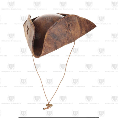 Kids Faux Leather Pirate Hat