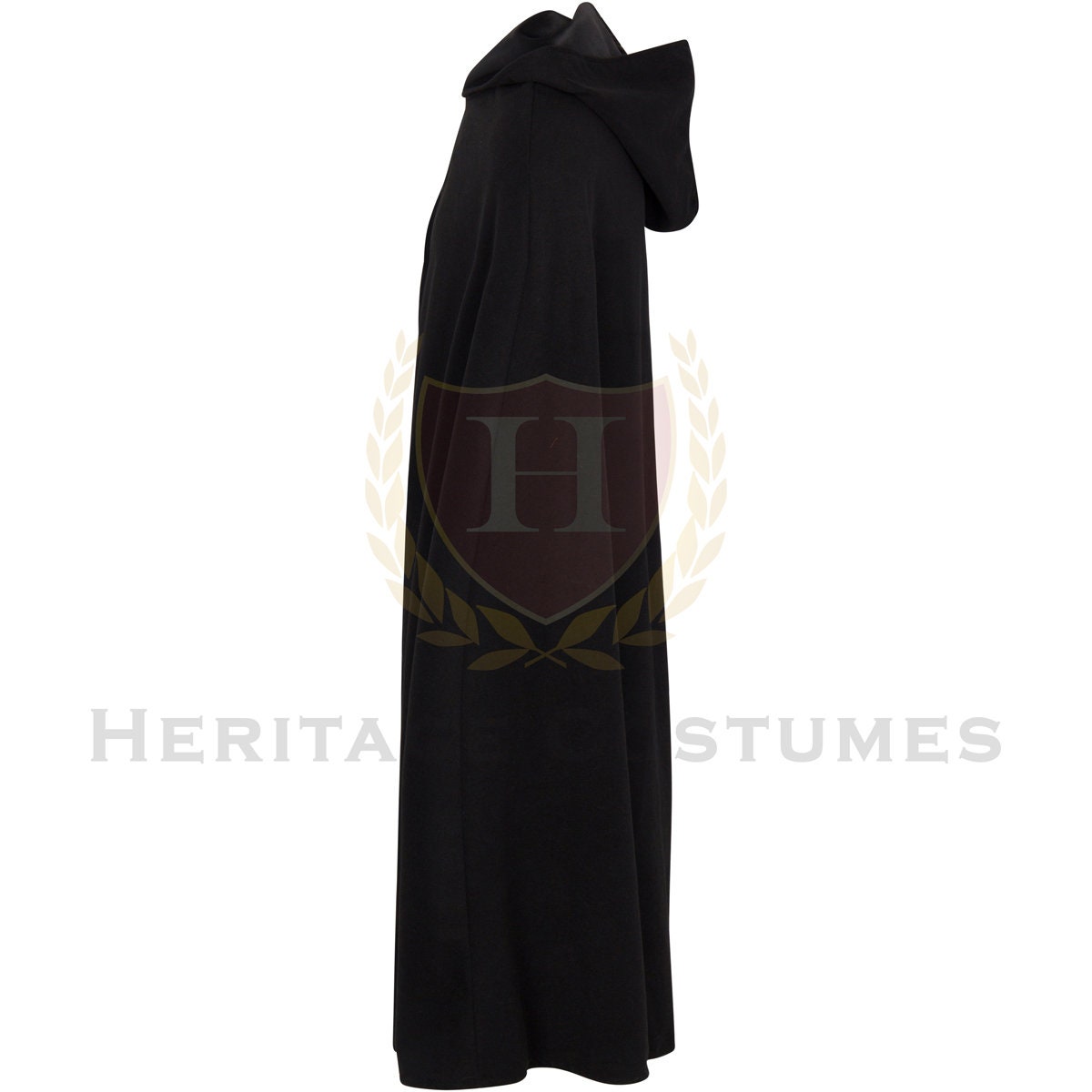 Hooded Medieval Cloak, Renaissance SCA LARP Cloak, Wizard Robe