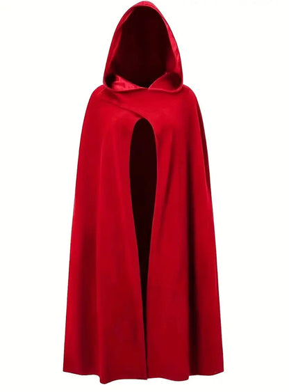 Hooded Medieval Cloak, Renaissance SCA LARP Cloak, Wizard Robe