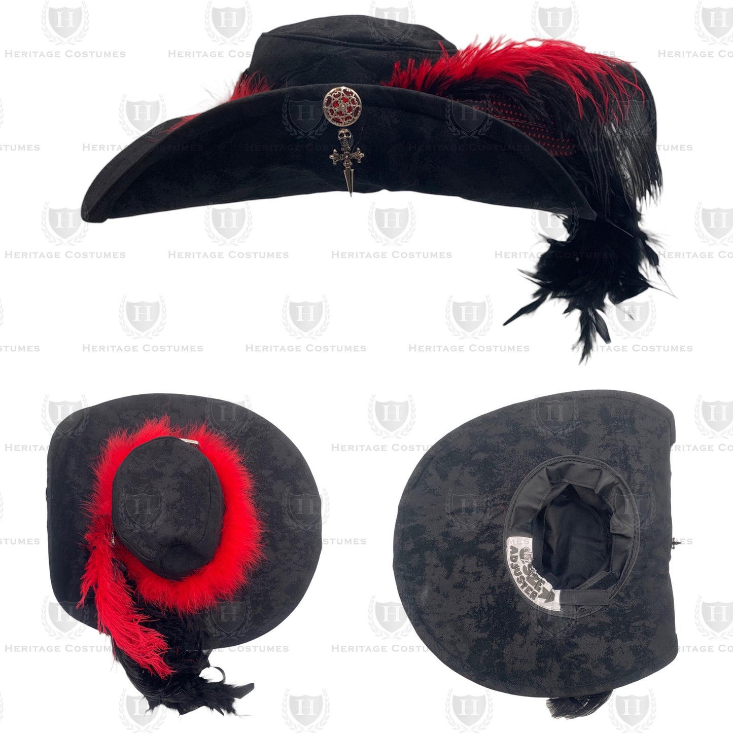 Women's Pirate Hat, Lady's Buccaneer Hat