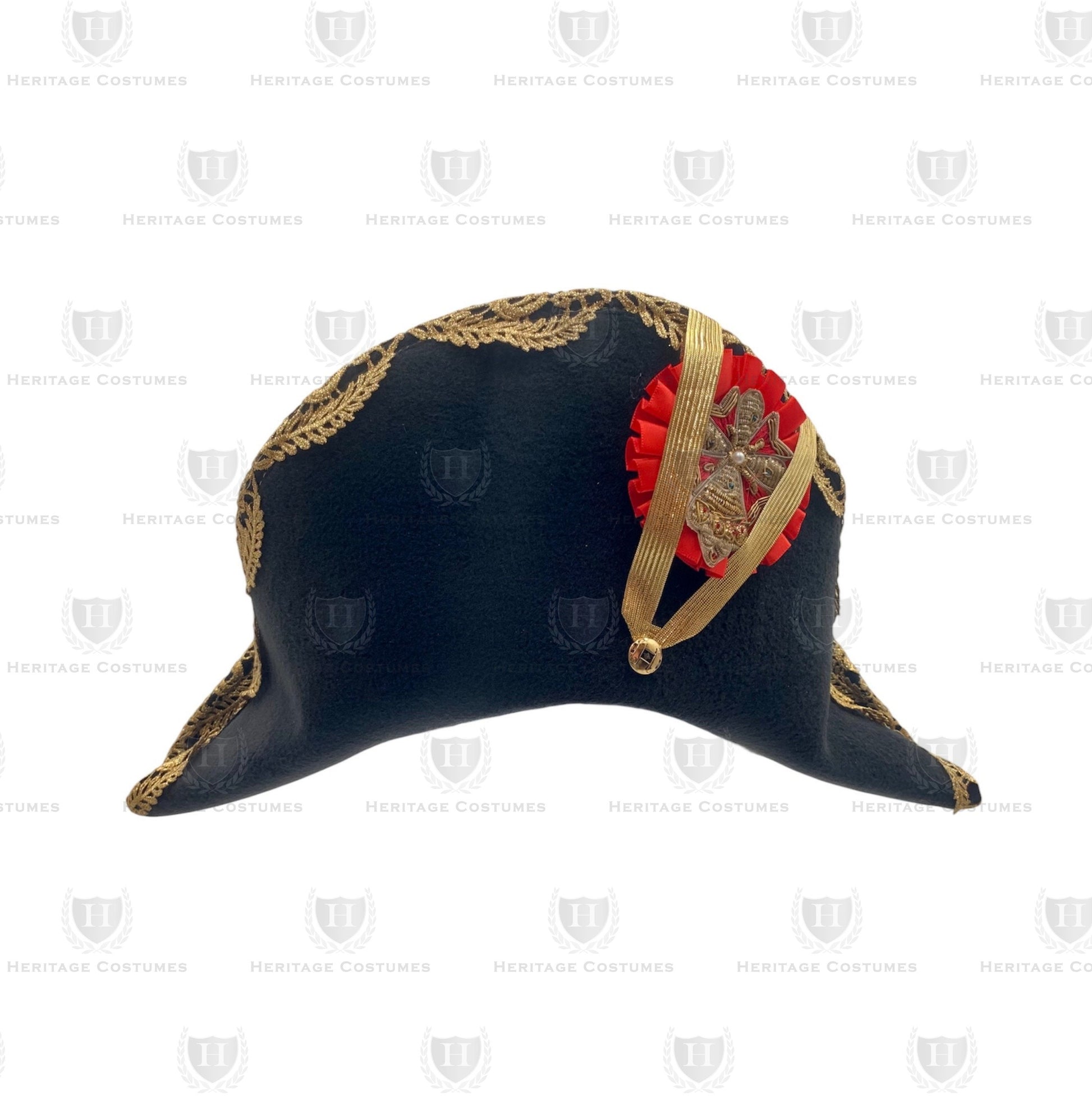 Deluxe Napoleonic Bicorne Hat for Historical Reenactments