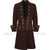 Men's Pirate Frock Coat, Buccaneer Captain's Jacket, Caribbean Pirate Coat