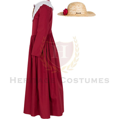 Victorian Girls Day Dress, Girl's Victorian Gown