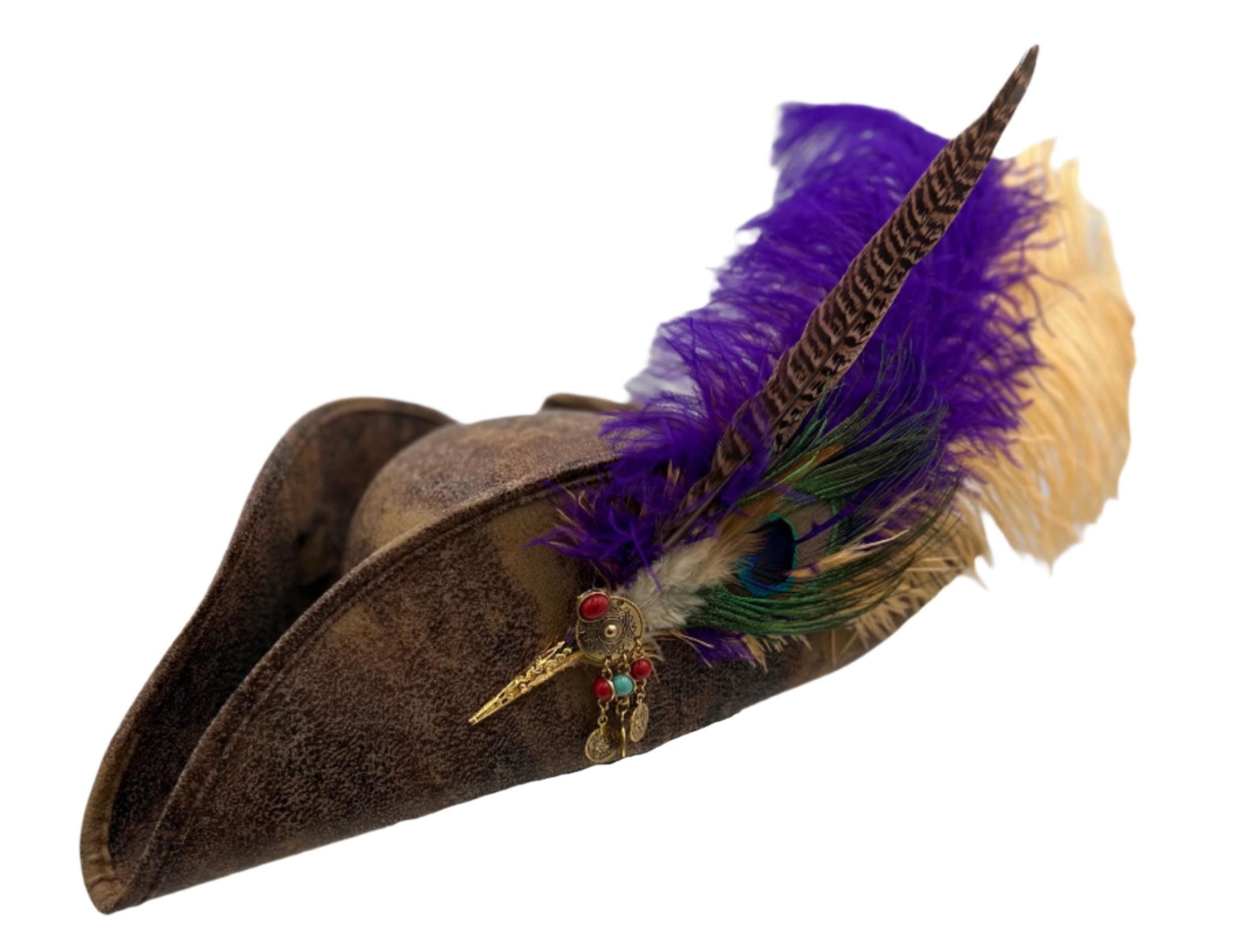 Kids Faux Leather Pirate Hat