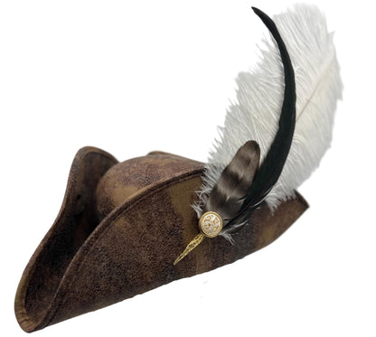 Kids Faux Leather Pirate Hat