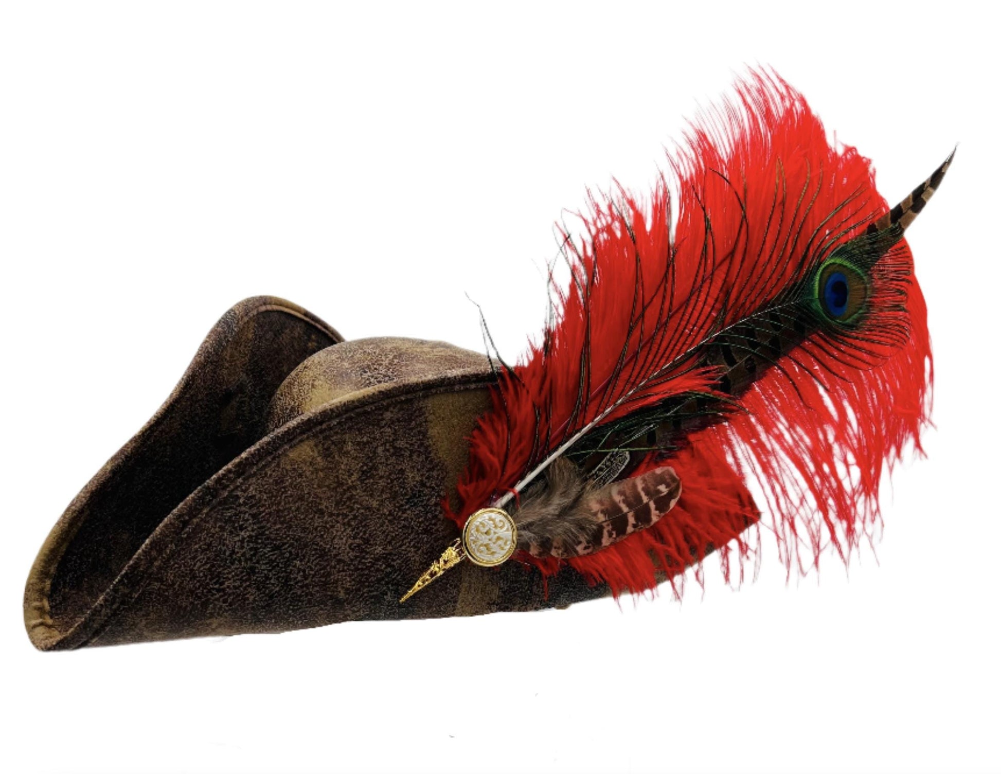 Kids Faux Leather Pirate Hat