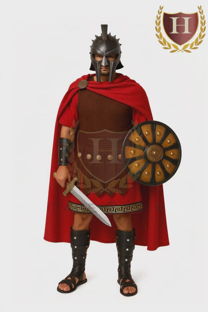 Roman Warrior Costume – Ancient Gladiator Soldier Outfit for Cosplay, Theater, LARP, Halloween & Historical Reenactments