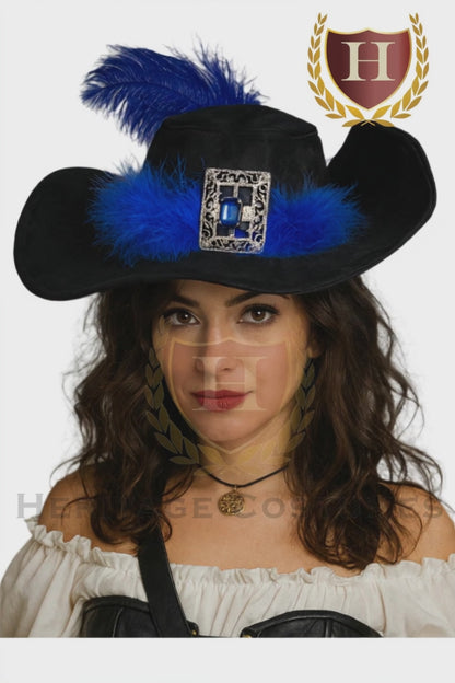 Women's Pirate Hat, Lady's Buccaneer Hat